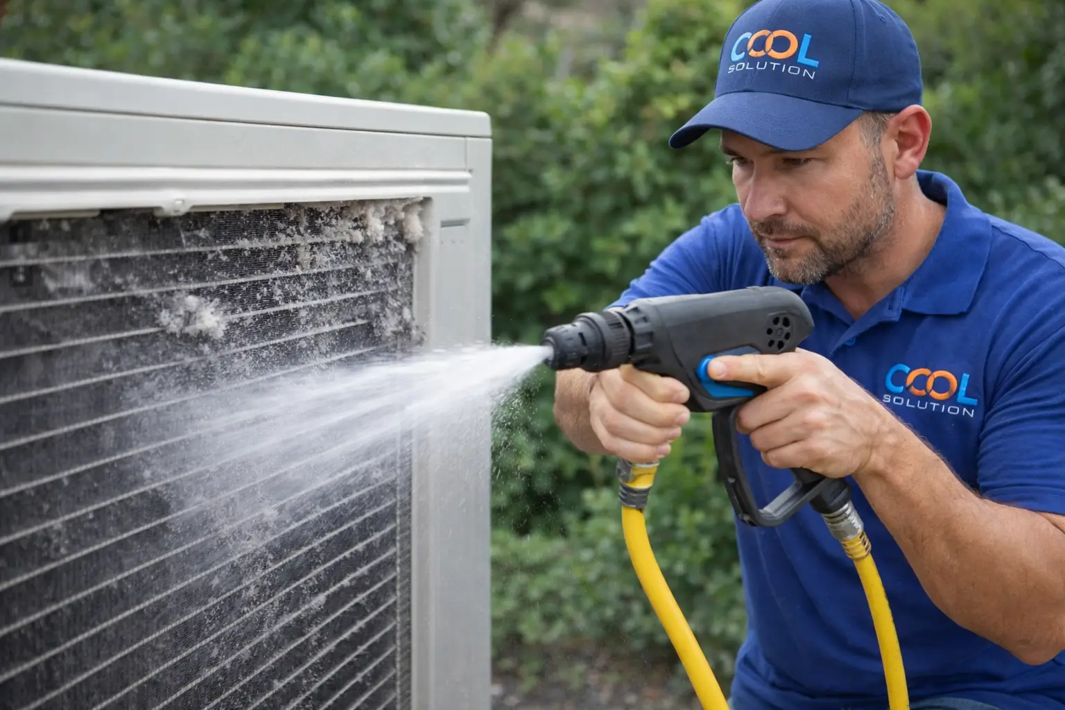 Outdoor Coil Blasting Outdoor Coil Blasting